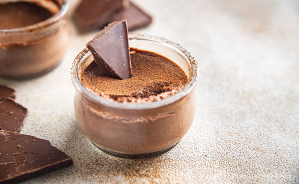 Schokoladenmousse mit Himbeer Aroma