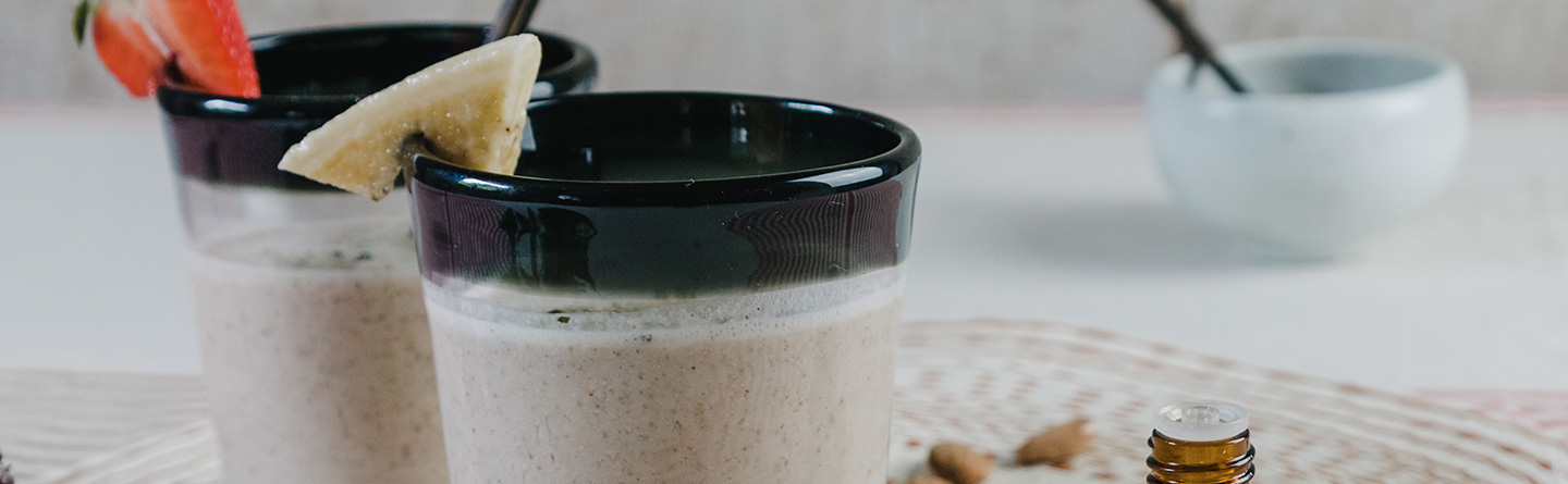 Kalorienarmer Smoothie mit der besonderen Käsekuchen-Note!