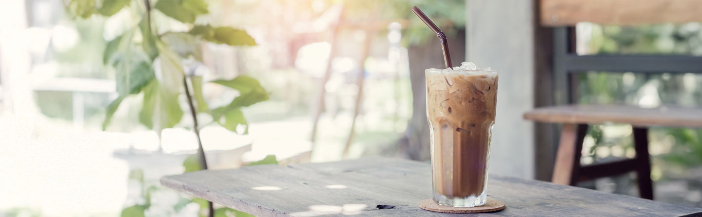 Iced Coffee mit Karamell Geschmack
