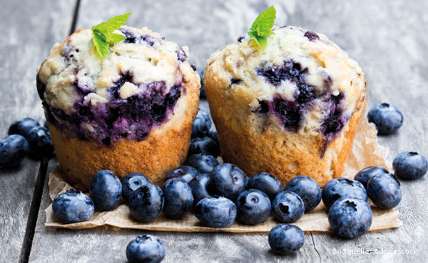Saftige Blaubeer Muffins