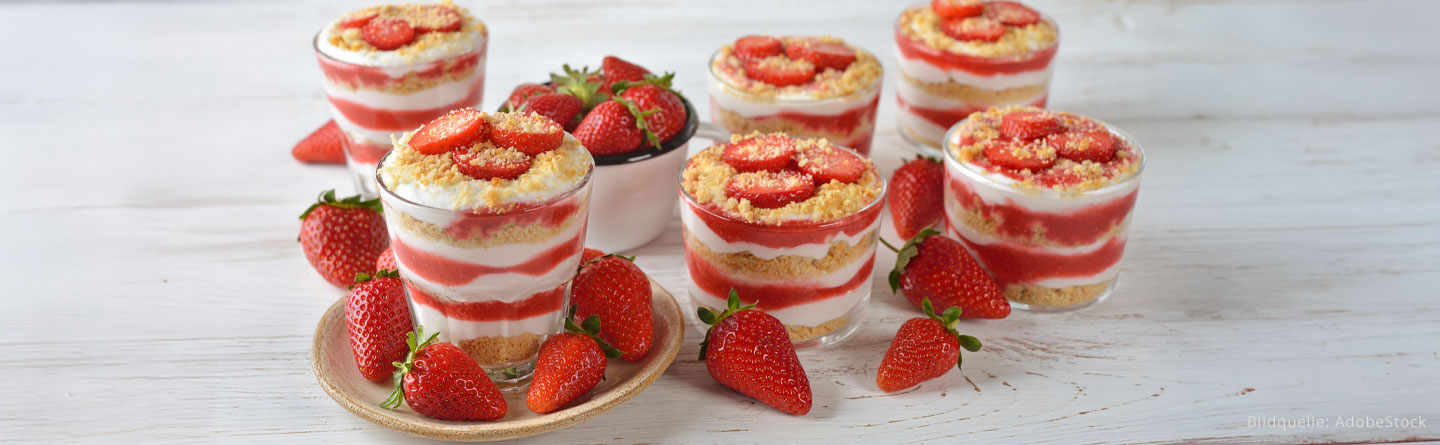 Fruchtige Erdbeere trifft frische Creme