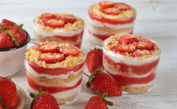 Erdbeer Schichtdessert