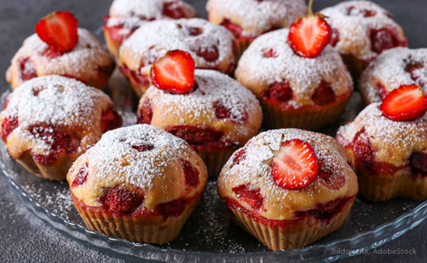 Erdbeer Muffins