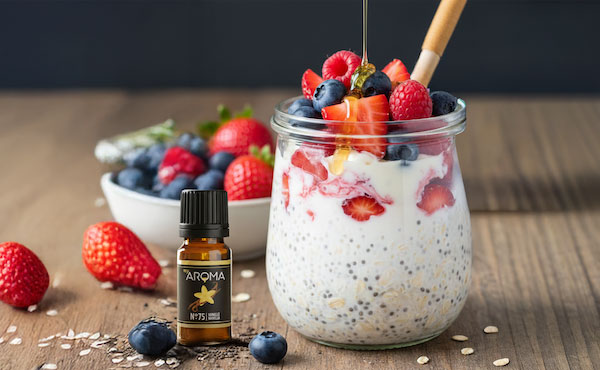 Mit myAROMA  Vanille. Beeriges Mealprep Frühstück