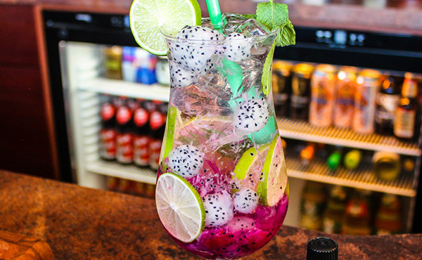 Exotic Coconut Dragon Cocktail