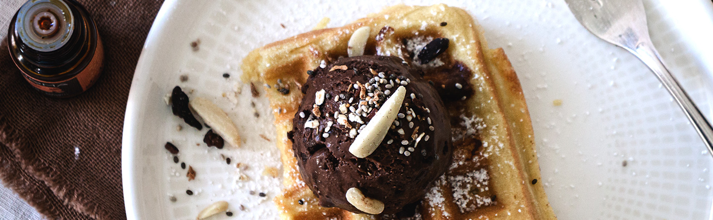 Luftige Karamell-Waffeln mit Himbeer Aroma - Für Groß und Klein.