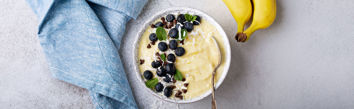 Cremig, exotisch und schokoladig.
Schnelles Nicecream-Rezept für heiße Sommertage.
